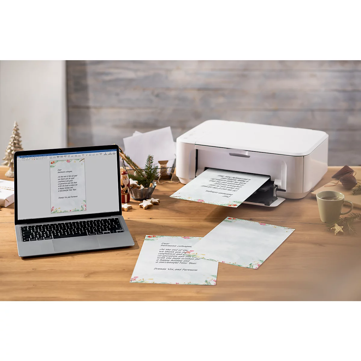 Sigel Motivpapier 'Christmas Matic Watercolor' A4, 90 g/m², Feinpapier, FSC-Mix Credit, 25 Blatt
