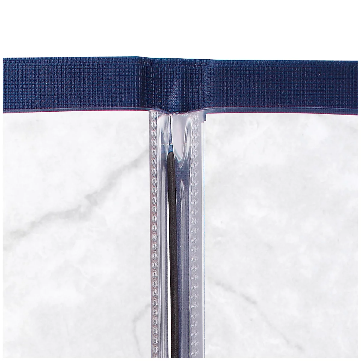 Sigel Pochettes transparentes doubles, format A4, pour dossiers de menus avec reliure en caoutchouc, plastique, transparent, 10 pièces