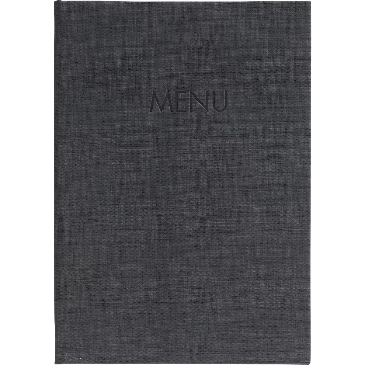 Sigel Porte-menus, DIN A4, reliure en caoutchouc, gaufré, anthracite, 5 pièces + 2 pochettes transparentes doubles