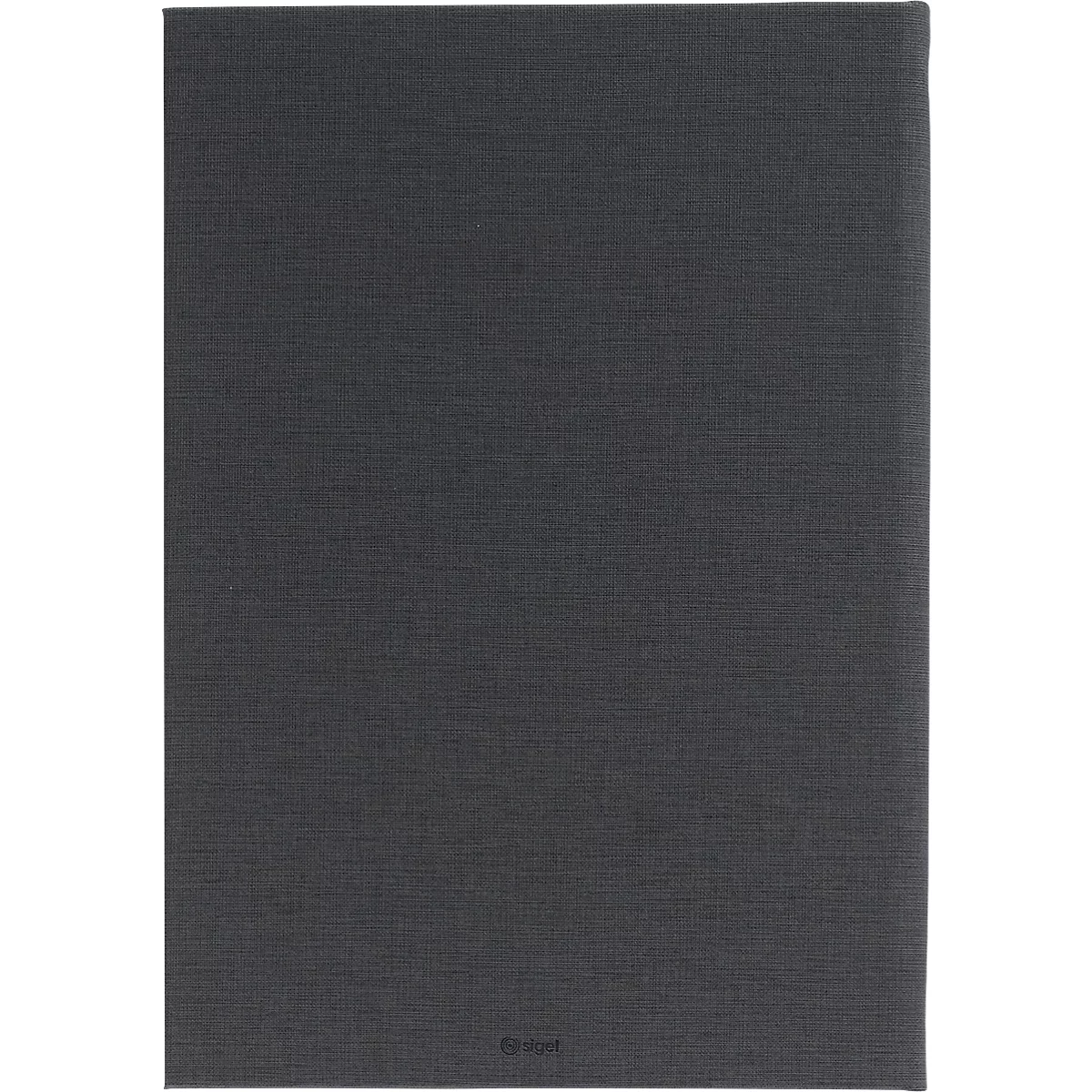 Sigel Porte-menus, DIN A4, reliure en caoutchouc, gaufré, anthracite, 5 pièces + 2 pochettes transparentes doubles