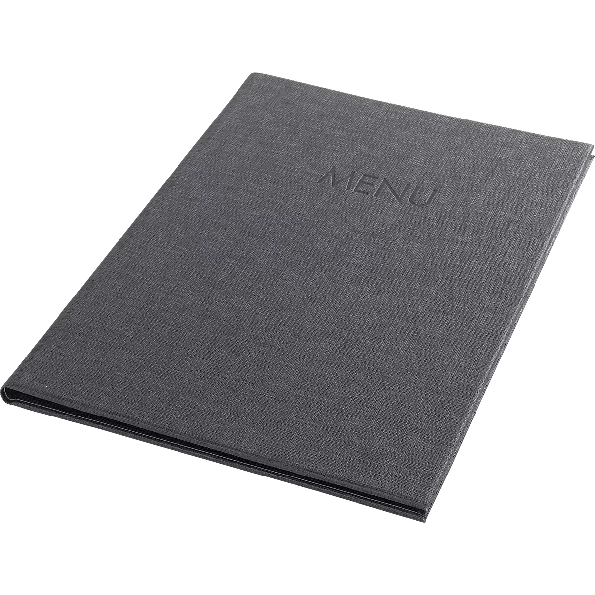 Sigel Porte-menus, DIN A4, reliure en caoutchouc, gaufré, anthracite, 5 pièces + 2 pochettes transparentes doubles