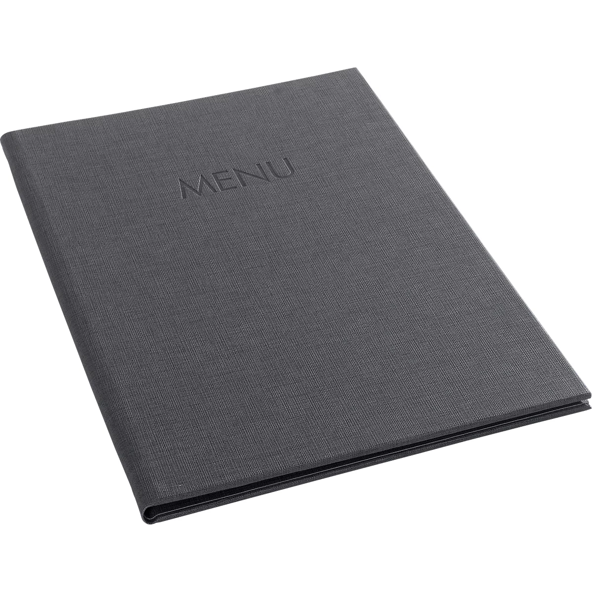 Sigel Porte-menus, DIN A5, reliure en caoutchouc, gaufré, anthracite, 5 pièces + 2 pochettes transparentes doubles