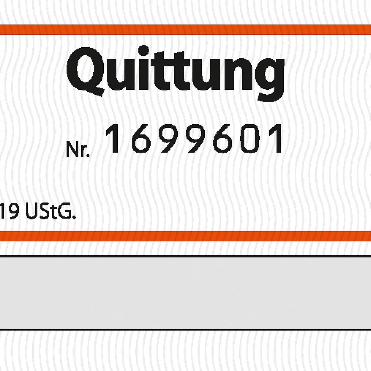 sigel® Quittung SD120 für Kleinunternehmer, ohne MWSt-Ausweis, fortlfd. Nummer