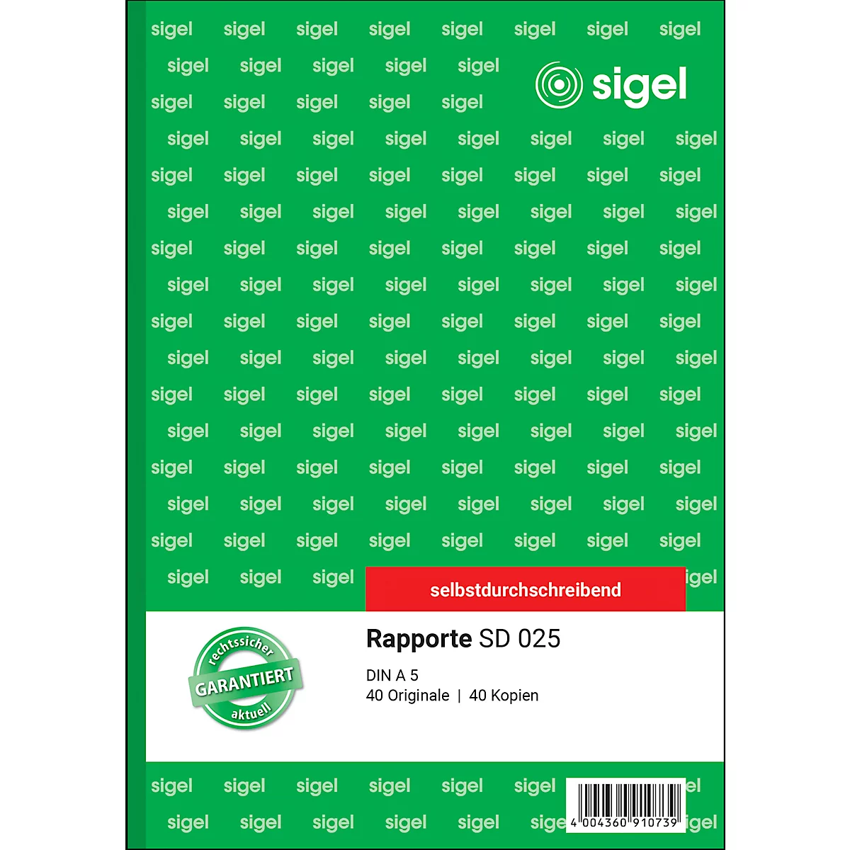 sigel® Rapport SD025, DIN A5 hoch, 2 x 40 Blatt, selbstdurchschreibend