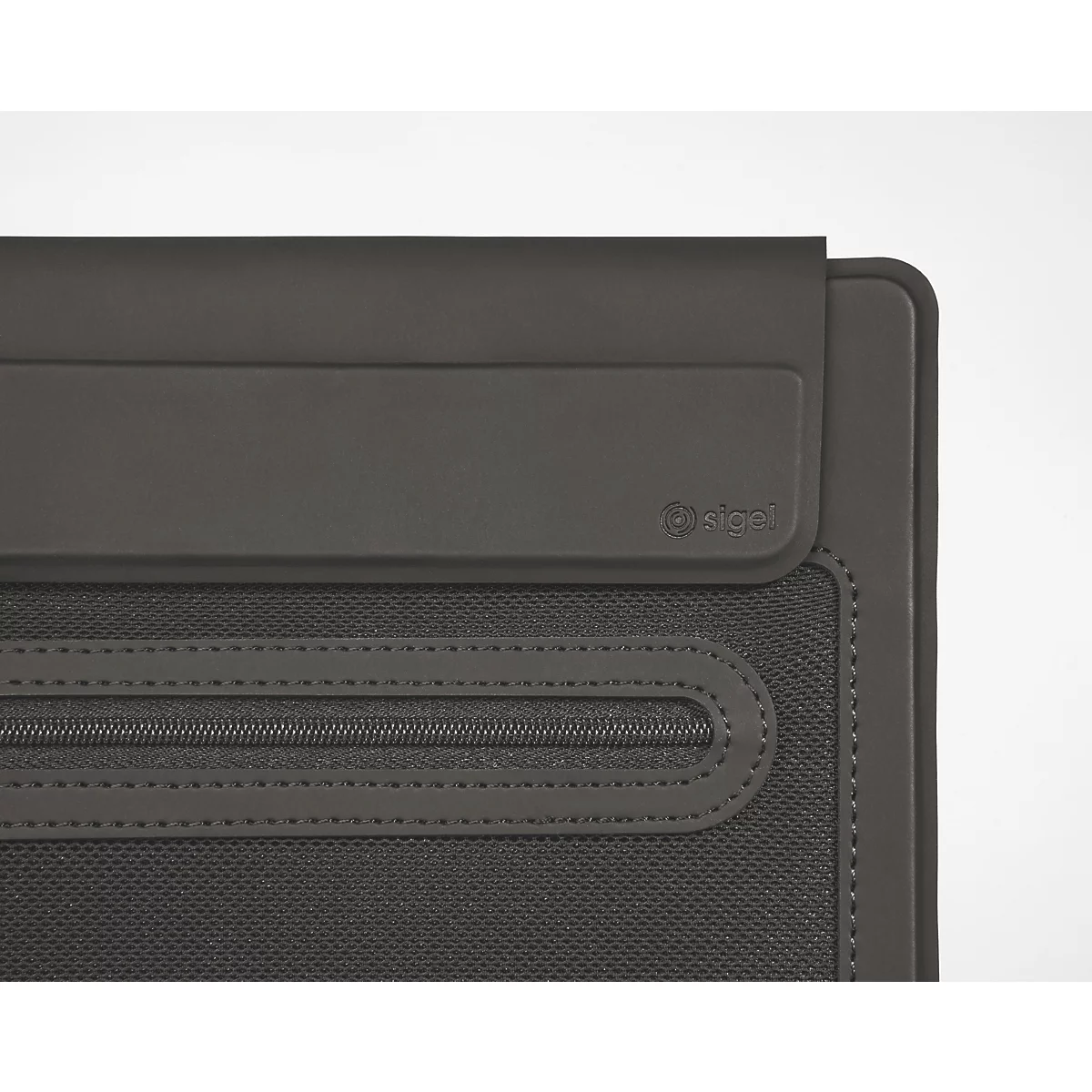Sigel sacoche pour ordinateur portable Laptop-Case M, pour 1 ordinateur portable jusqu'à 16″, fibre de verre/PU, noir