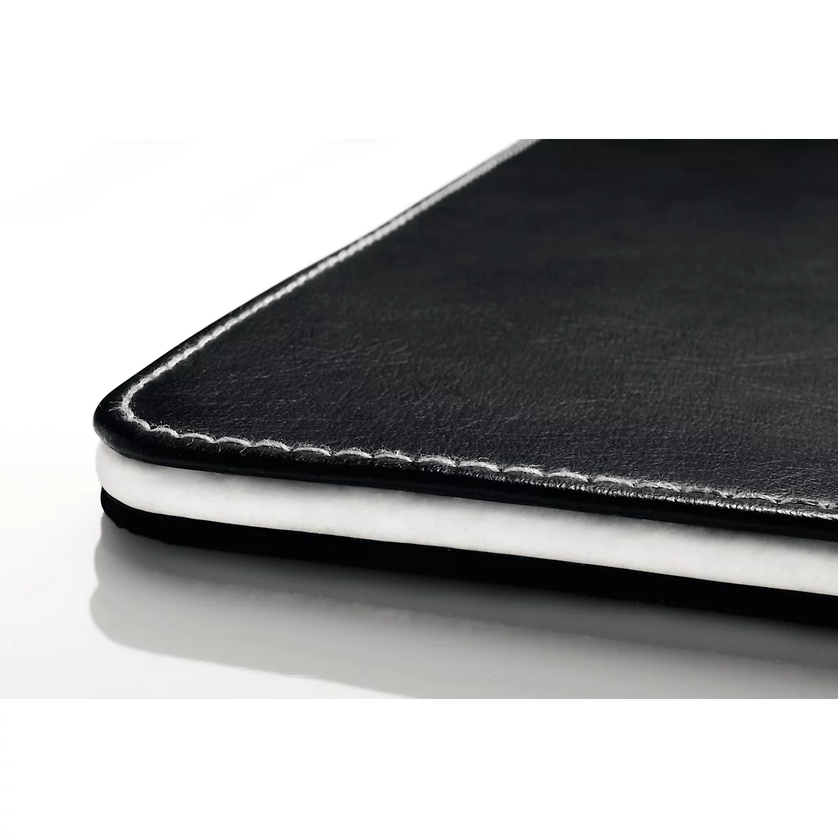 sigel® Schreibunterlage eyestyle®, schwarz mit weisser Zierkante