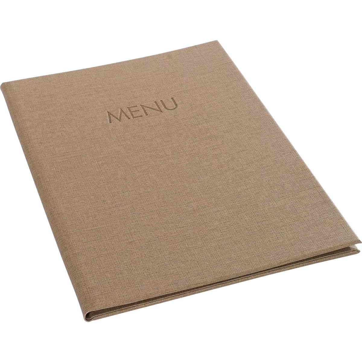Sigel Sparset, 5 chemises pour menus avec 10 pochettes transparentes, 50 papiers à motifs 'Marbre', beige
