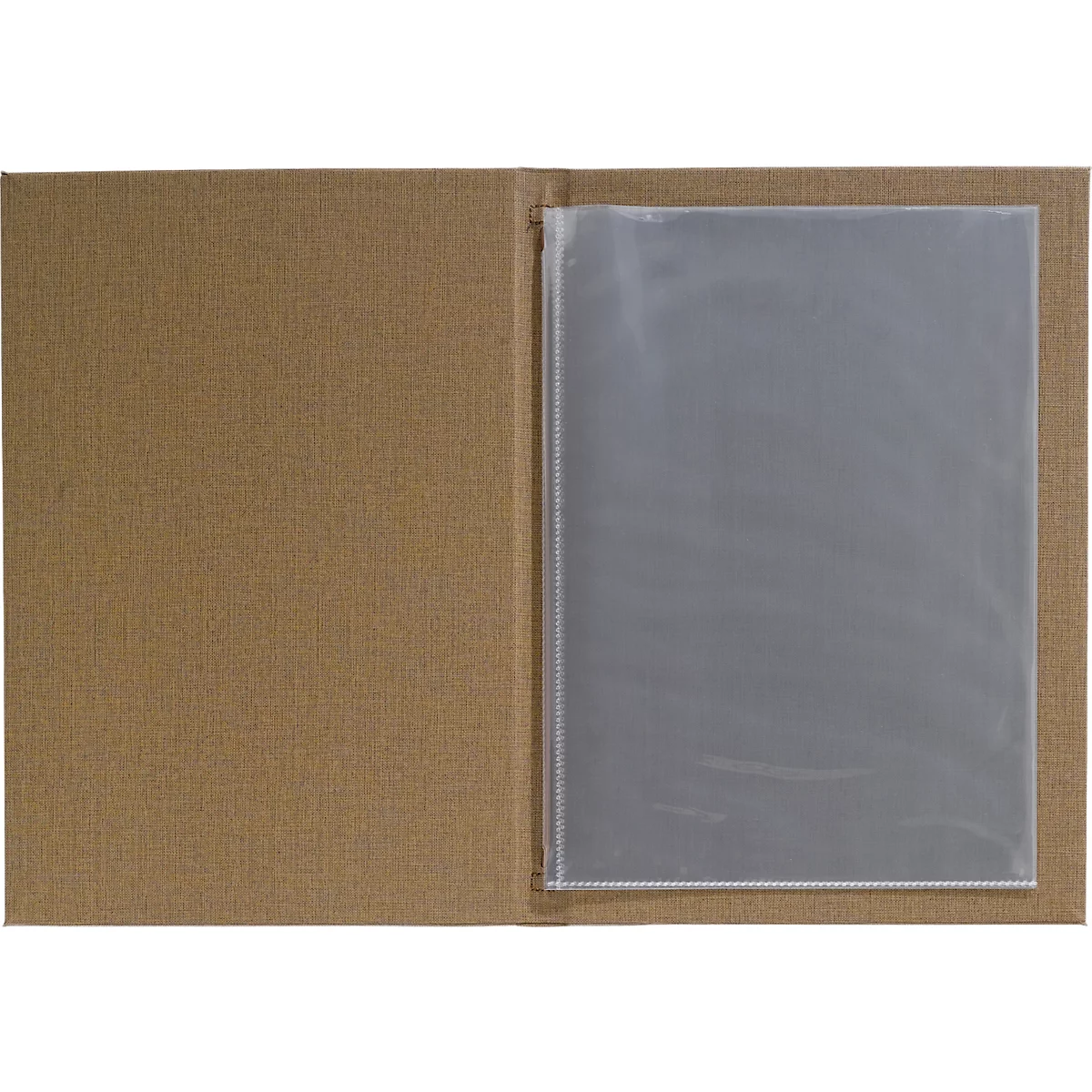 Sigel Sparset, 5 Speisekartenmappen mit 10 Transparenthüllen, 50 Motivpapieren 'Marmor', beige