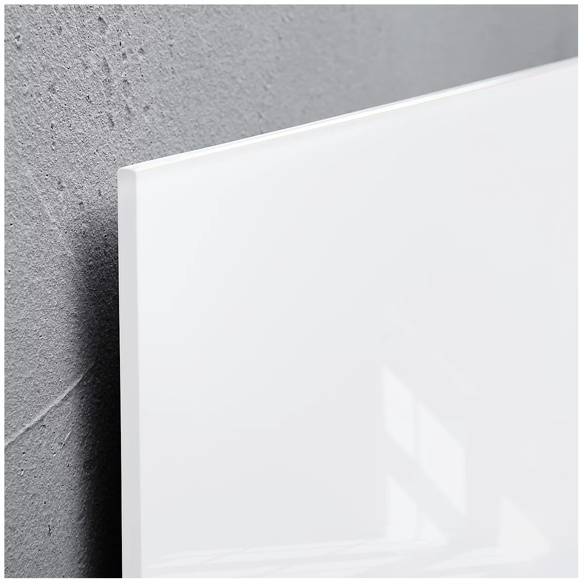 Sigel Tableau blanc en verre Artverum, brillant, super blanc, magnétique, 2400 x 1200 mm + 2 aimants SuperDym