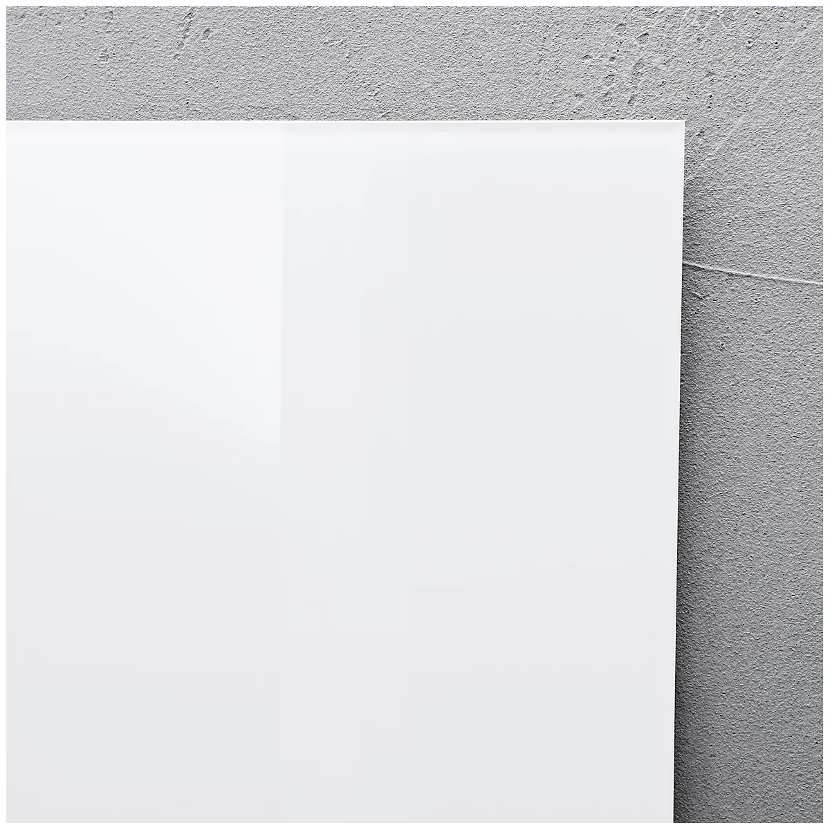 Sigel Tableau blanc en verre Artverum, brillant, super blanc, magnétique, 2400 x 1200 mm + 2 aimants SuperDym