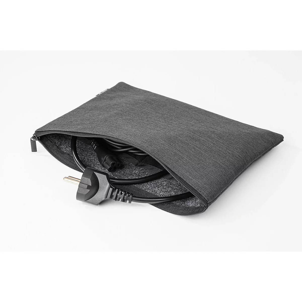 Sigel Taschen-Organizer Set, 2-teilig, B 250 x T 10 x H 180 mm, RPET/Kunstfilz, dunkelgrau