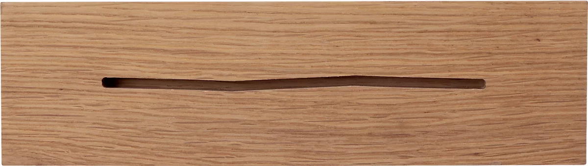 Sigel Tischaufsteller, gerade, mit Eichenholzsockel, glasklares Acryl, 1,5 mm, B 116 x T 46 x H 192 mm, für A6 Formate, 1 Stück