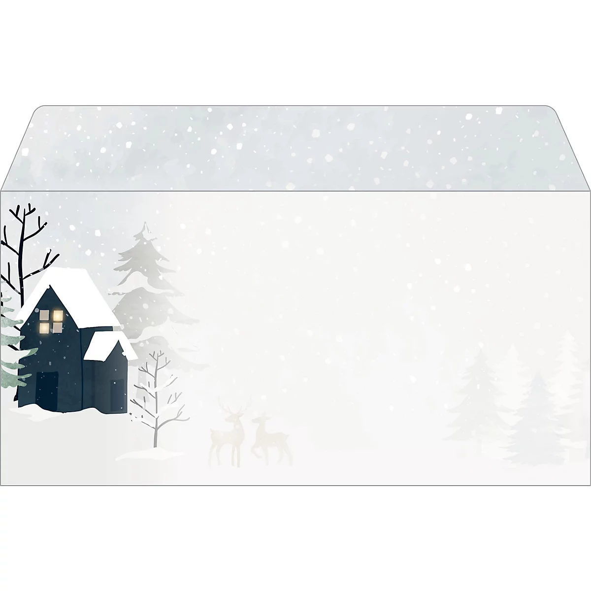 Sigel Umschläge 'Cozy Christmas', DIN lang, 90 g/m², 25 Stück