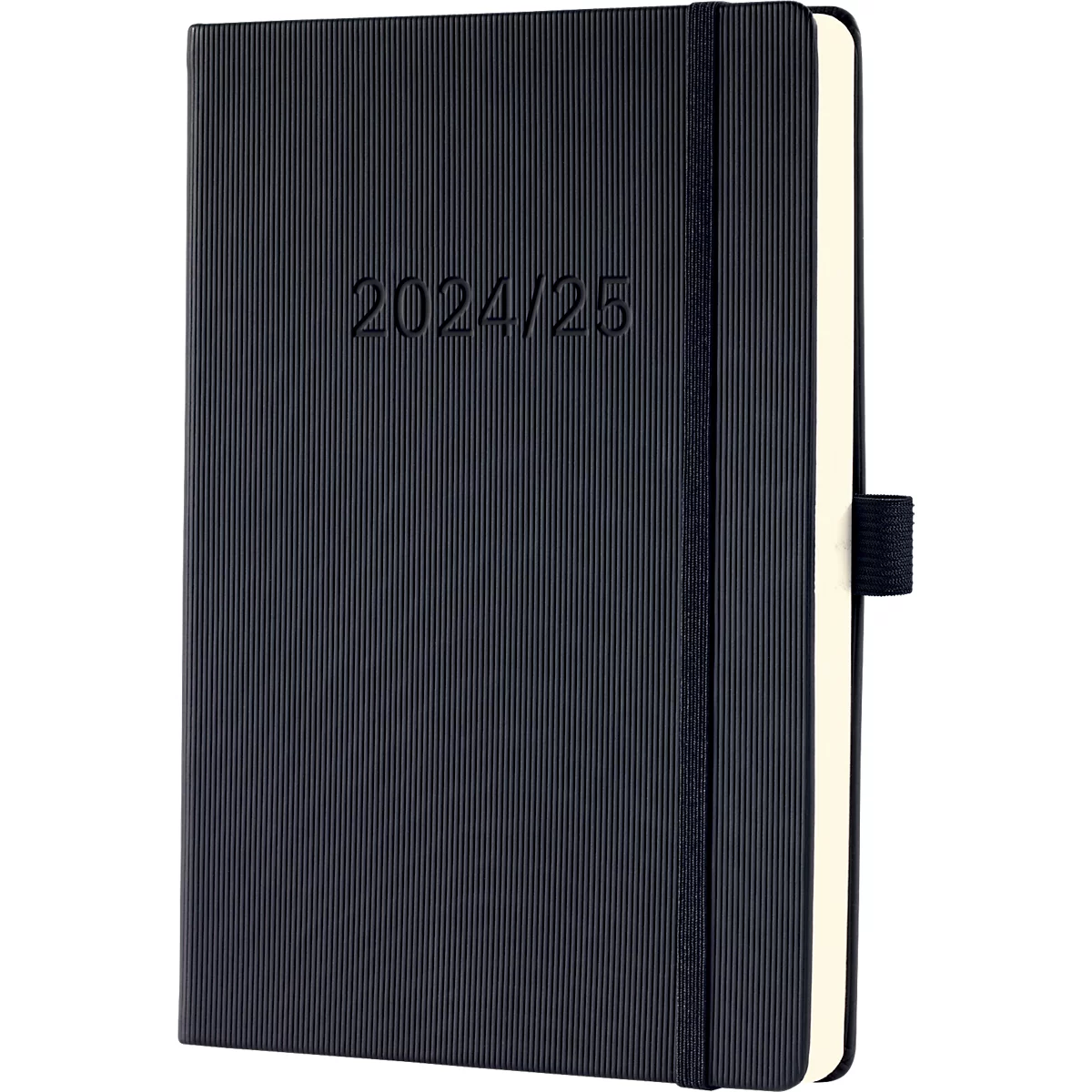 Sigel Wochennotiz-Kalender Conceptum 2024/2025, A5, Hardcover, 256 Seiten, mit Stifteschlaufe & Gummibandverschluss, B 148 x T 23 x H 213 mm, schwarz