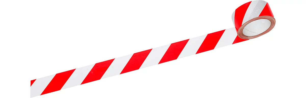Signalband, rot/weiß, 6 Rollen