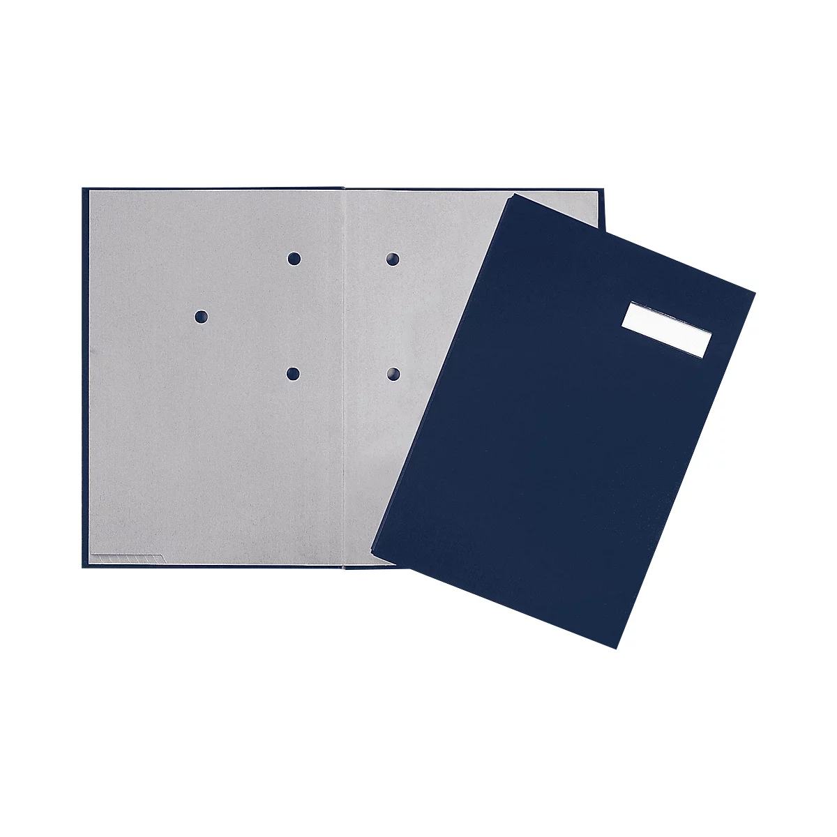 Signataire PAGNA, 20 divisions, revêtement carton/lin, bleu