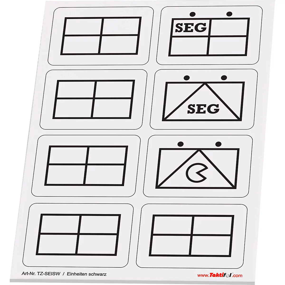 Un autocollant avec des symboles militaires en noir sur fond blanc.