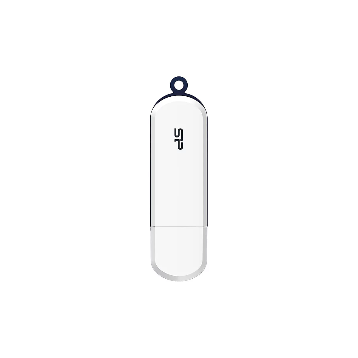 SILICON POWER Blaze B32 - USB-Flash-Laufwerk - 128 GB - USB 3.2 Gen 1 - weiß, navy blue trim