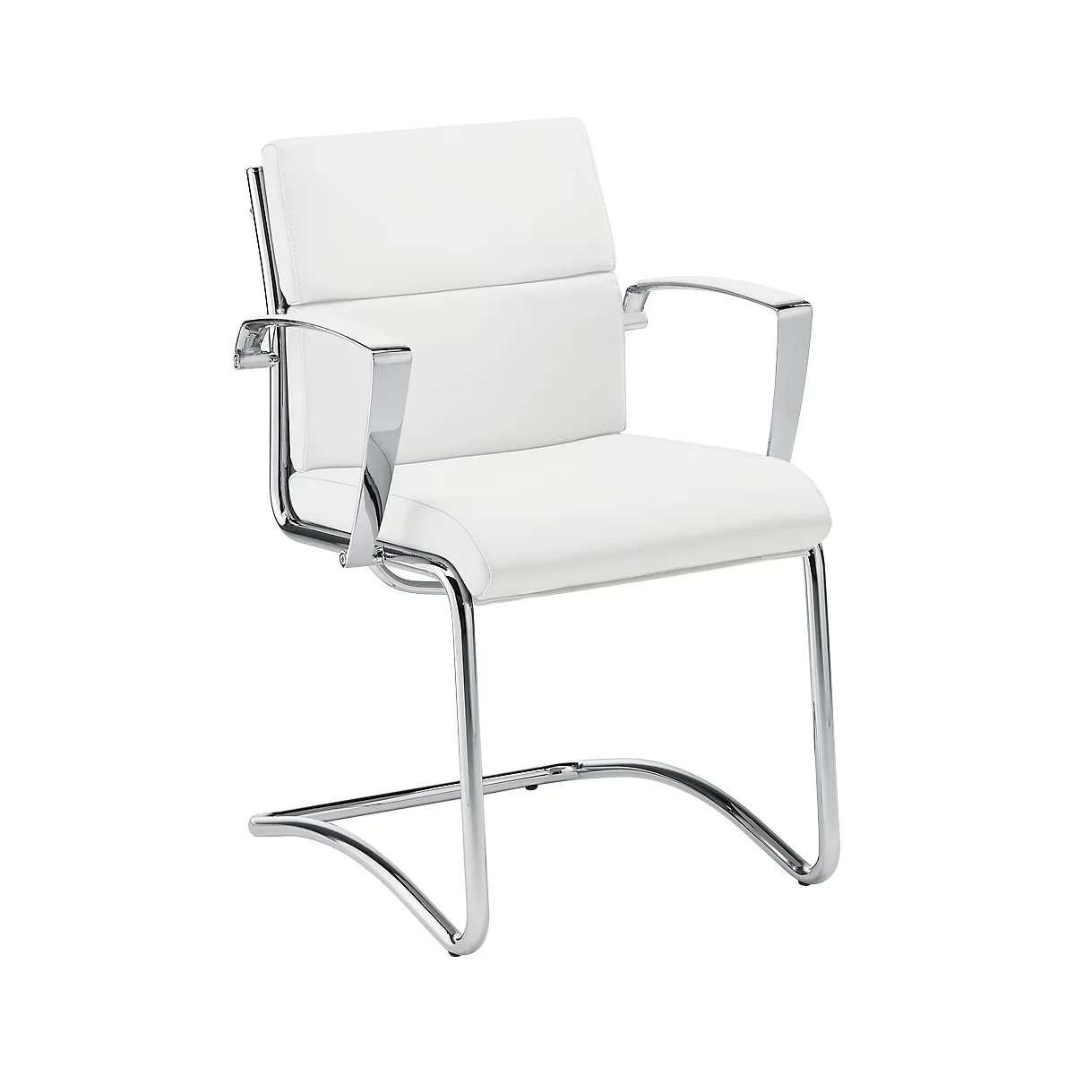 Silla cantilever Origami, blanco