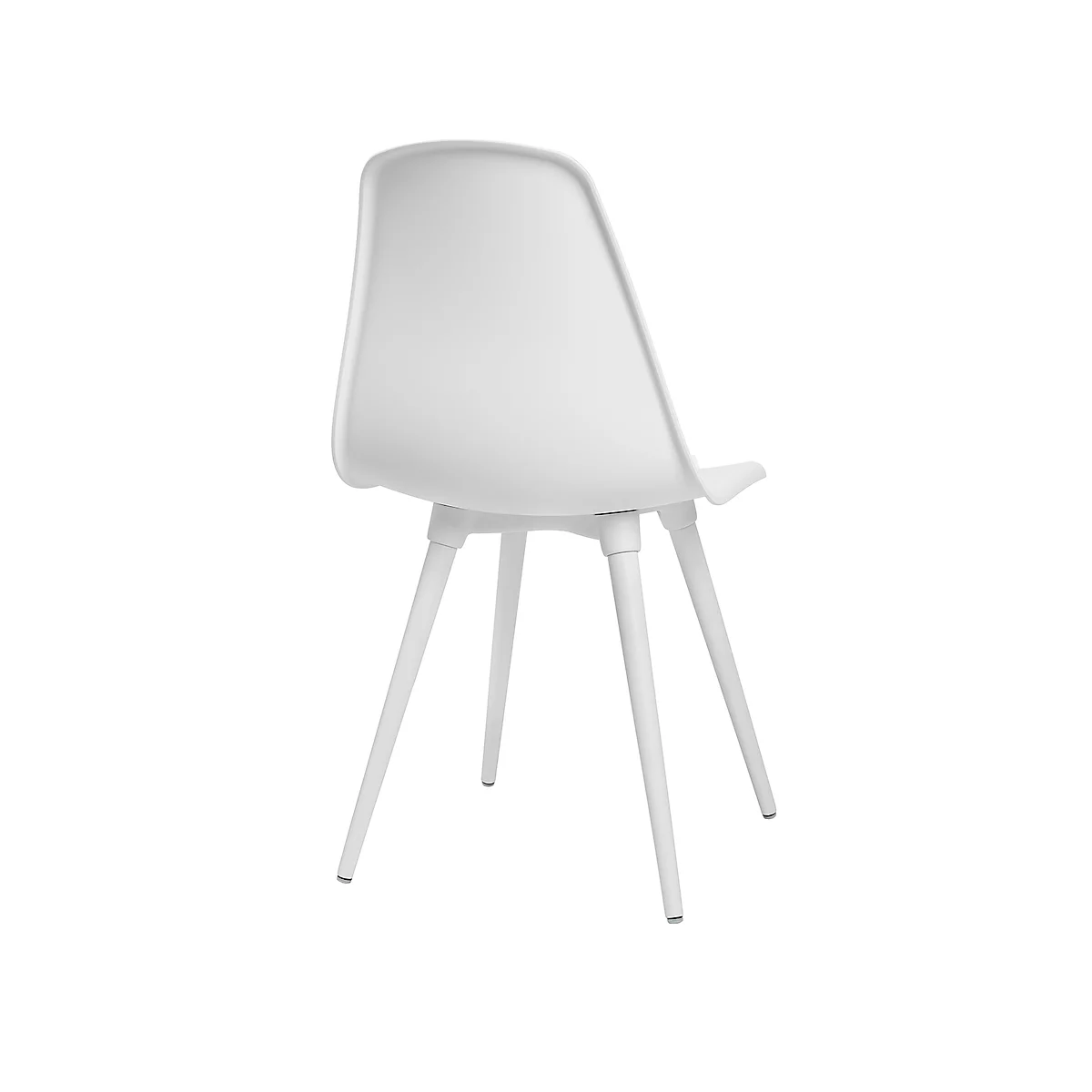 Silla de carcasa Topstar® T 2020, 4 patas, resistente a la desinfección, sin reposabrazos, blanco/blanco