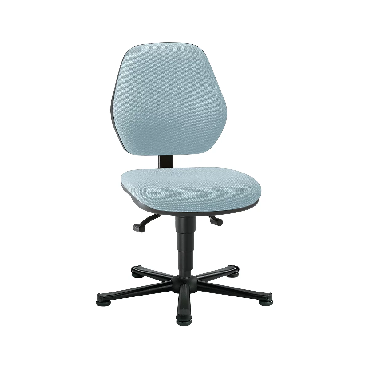 Silla de laboratorio Basic, tapizado tela, Duotec gris