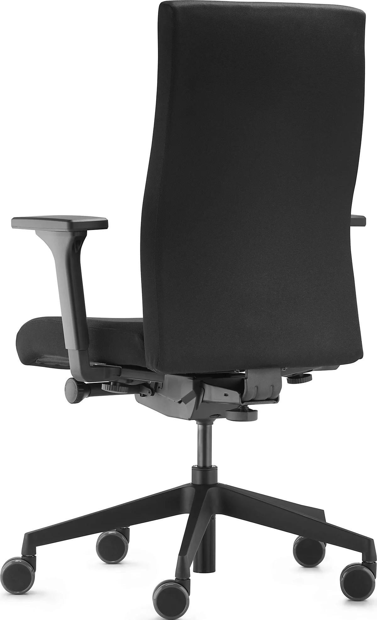 Silla de oficina Dauphin to-strike work comfort pro, con reposabrazos, mecanismo sincronizado, asiento contorneado, negro