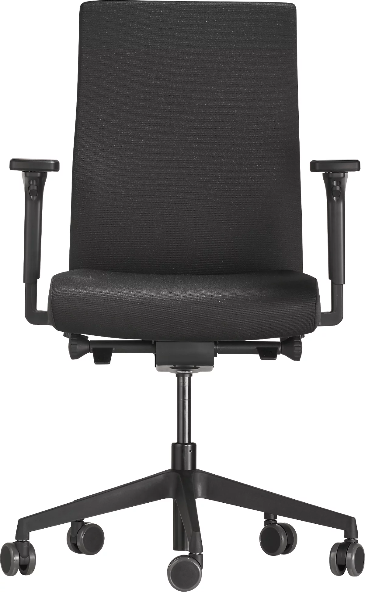 Silla de oficina Dauphin to-strike work comfort pro, con reposabrazos, mecanismo sincronizado, asiento contorneado, negro