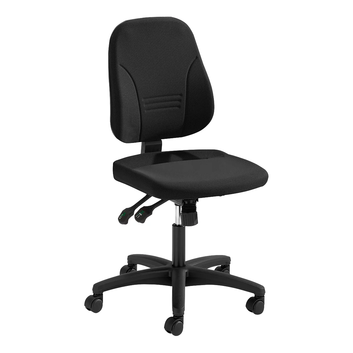 Silla de oficina Prosedia YOUNICO PLUS 8, mecanismo sincronizado, sin reposabrazos, respaldo bajo 3D, negro