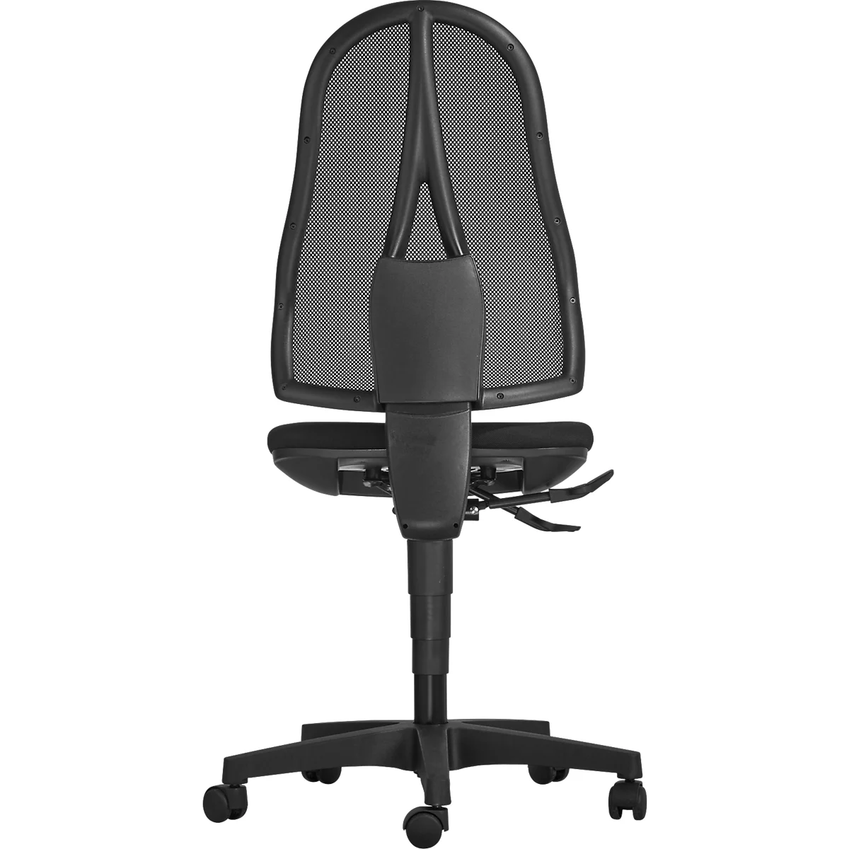 Silla de oficina Topstar OPEN POINT SY, mecanismo sincronizado, sin reposabrazos, asiento ergonómico, negro