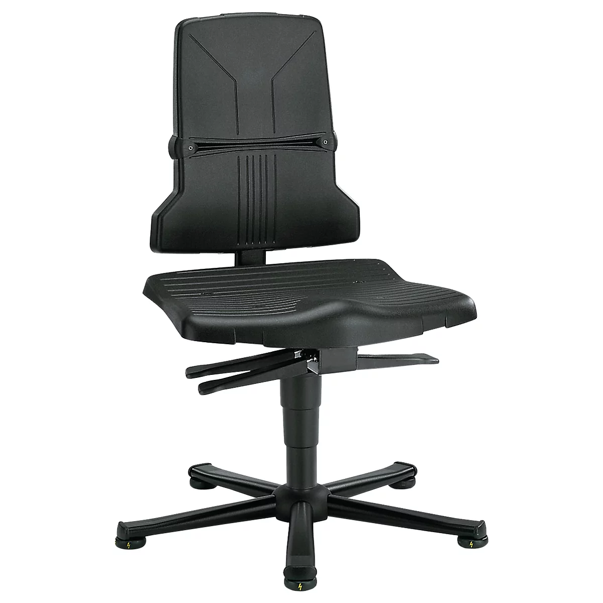 Silla giratoria de trabajo ESD Sintec (sin elemento acolchado)