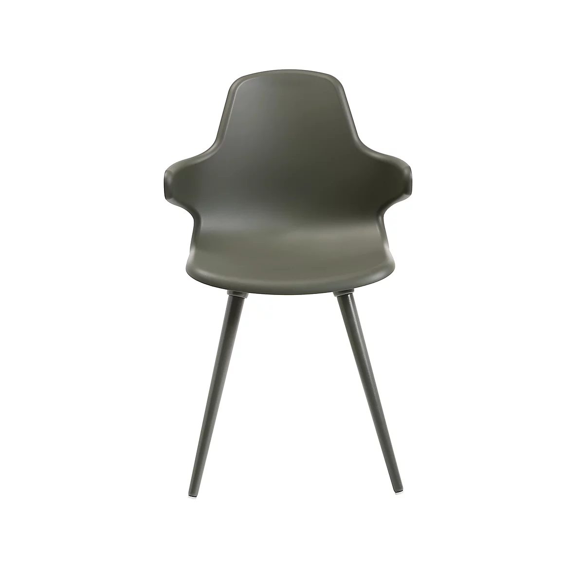 Silla Shell T2020 con AL, gris/gris