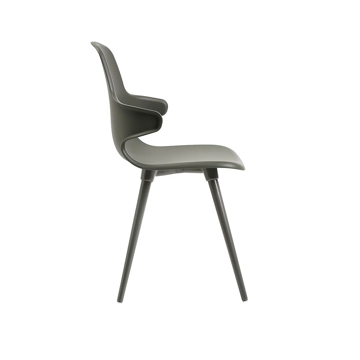 Silla Shell T2020 con AL, gris/gris