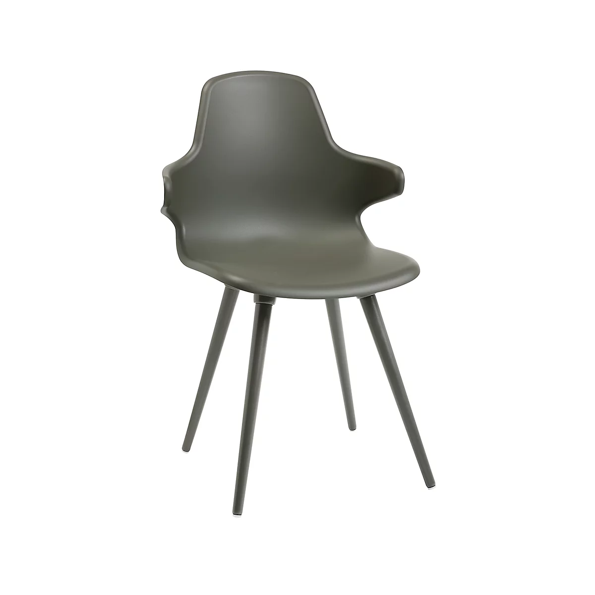 Silla Shell T2020 con AL, gris/gris