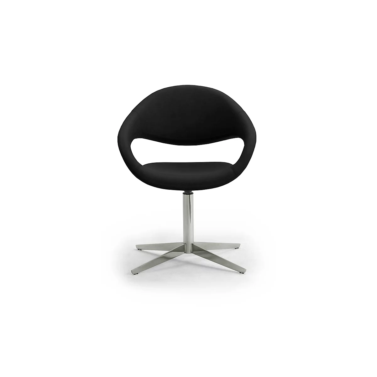 Sillón giratorio SAMBA, resiste hasta 200 kg de peso máximo, Sillón, negro