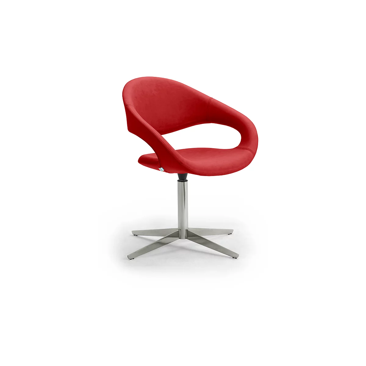 Sillón giratorio SAMBA, resiste hasta 200 kg de peso máximo, Sillón, rojo