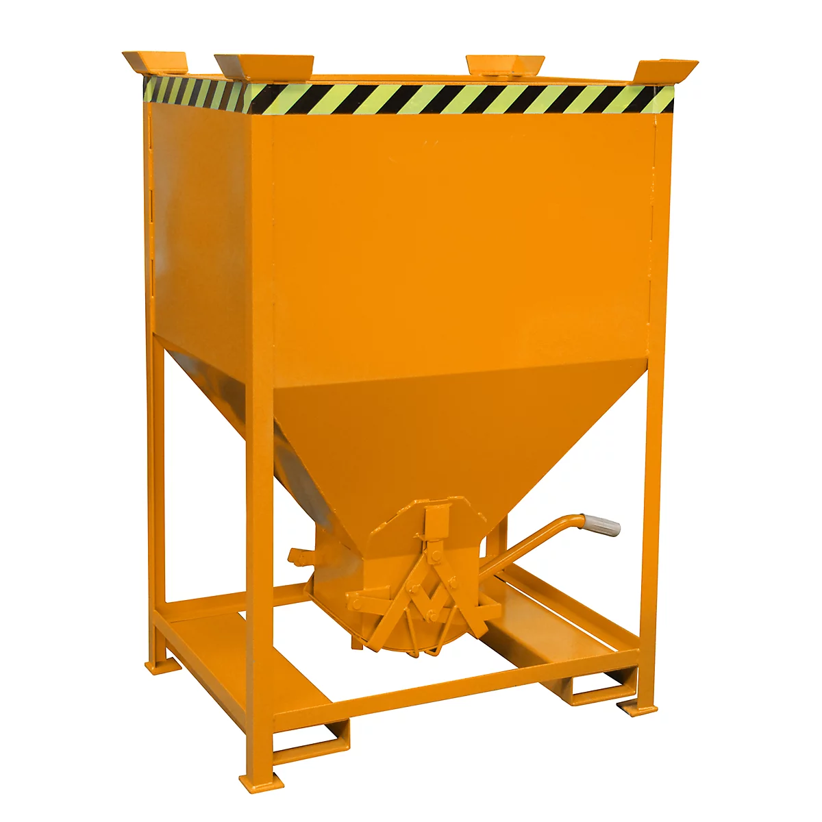 Silo type SG 600, Fourreaux, volume 600 L, orange RAL 2000