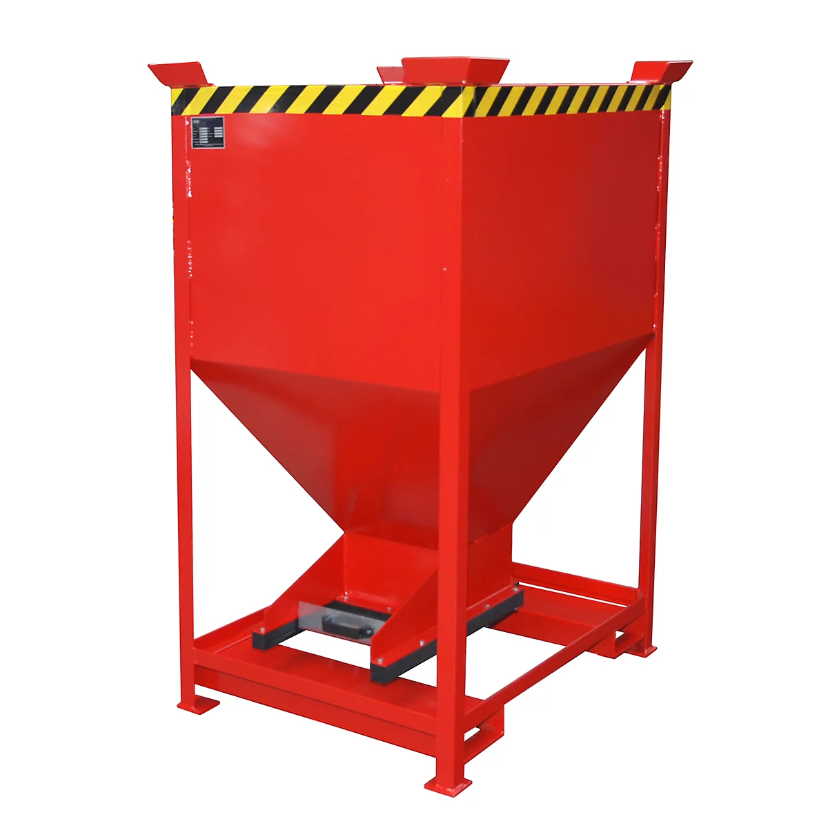 Silo type SG-D 600, avec fourreaux, laqué, rouge