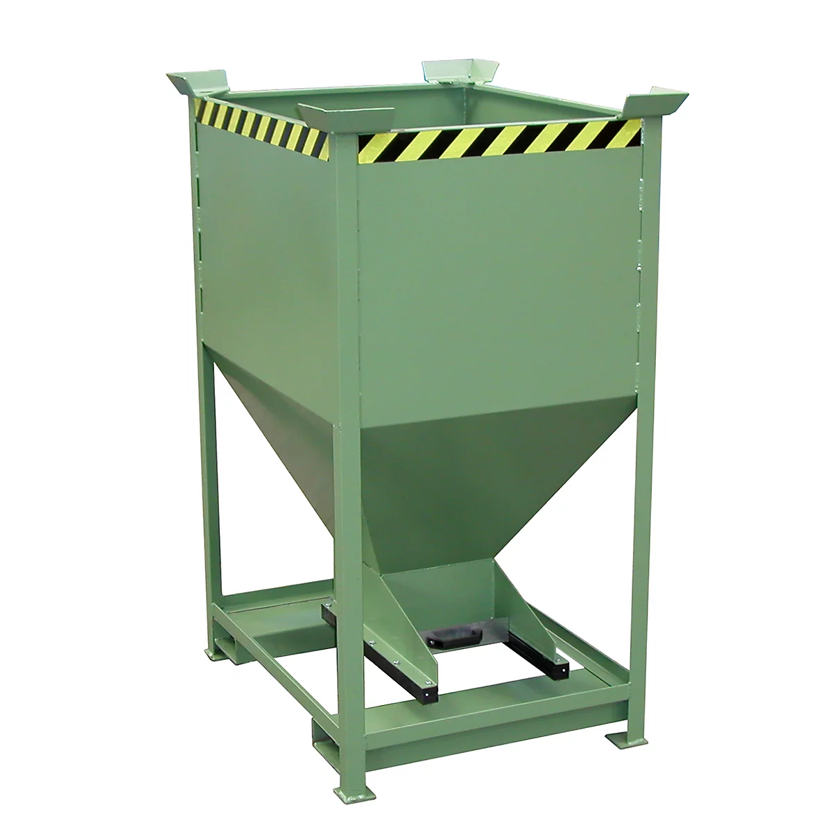 Silo type SG-D 600, avec fourreaux, laqué, vert