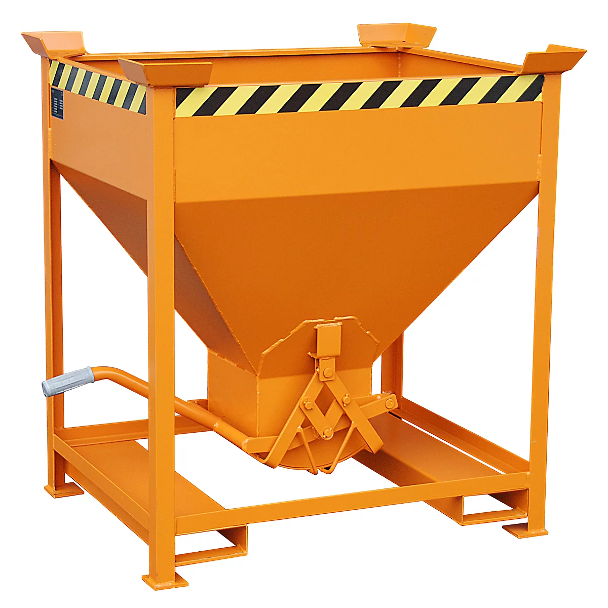 Silobehälter Typ SG 375, Einfahrtaschen, Inhalt 375 Liter, orange RAL 2000