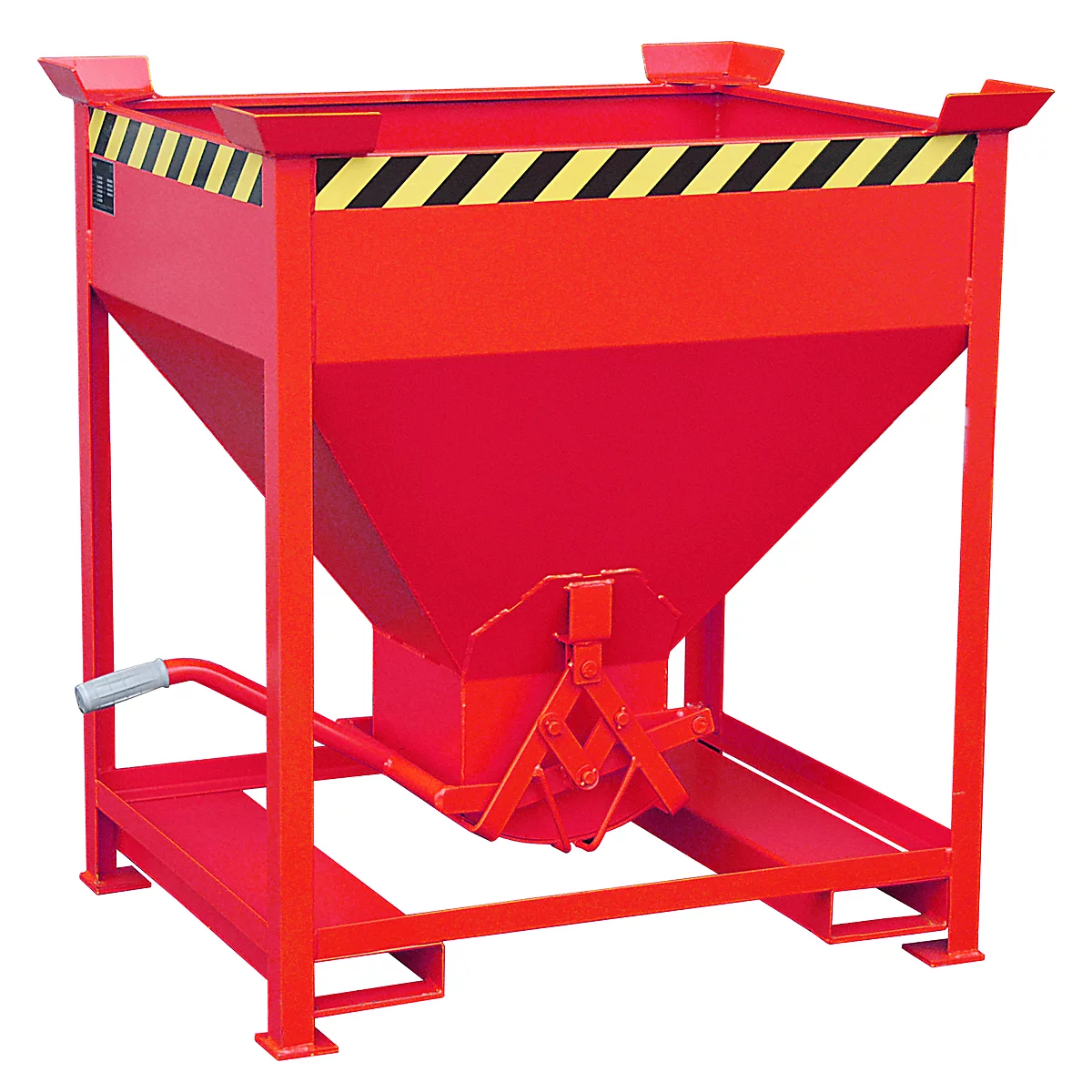 Silobehälter Typ SG 375, Einfahrtaschen, Inhalt 375 Liter, rot RAL 3000
