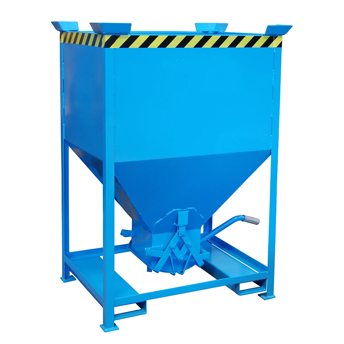 Silobehälter Typ SG 600, Einfahrtaschen, Inhalt 600 Liter, blau RAL 5012