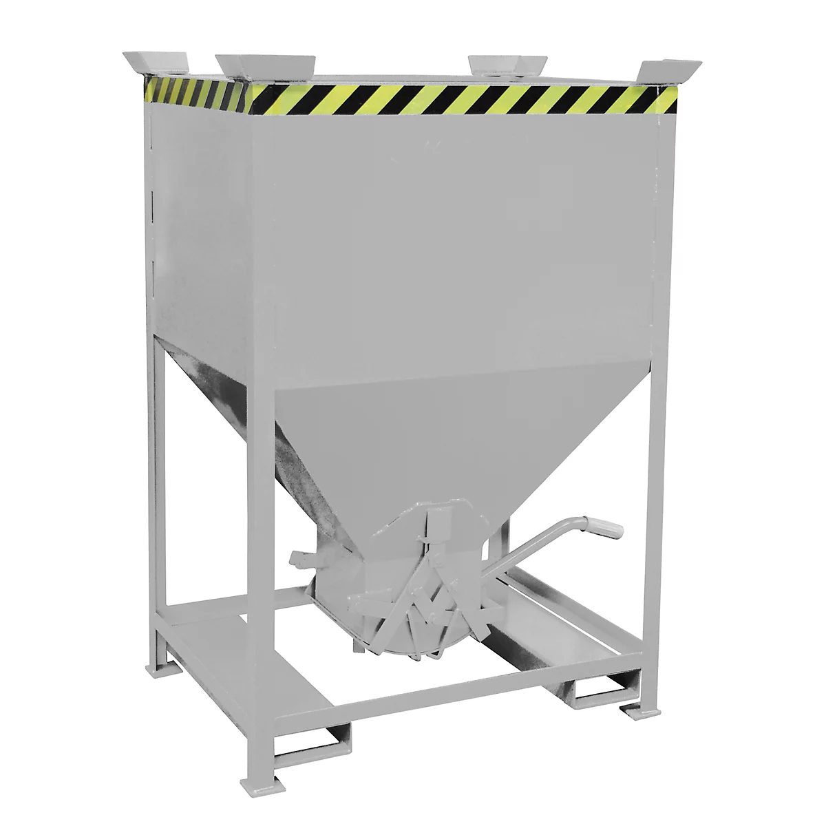 Silobehälter Typ SG 600, Einfahrtaschen, Inhalt 600 Liter, verzinkt