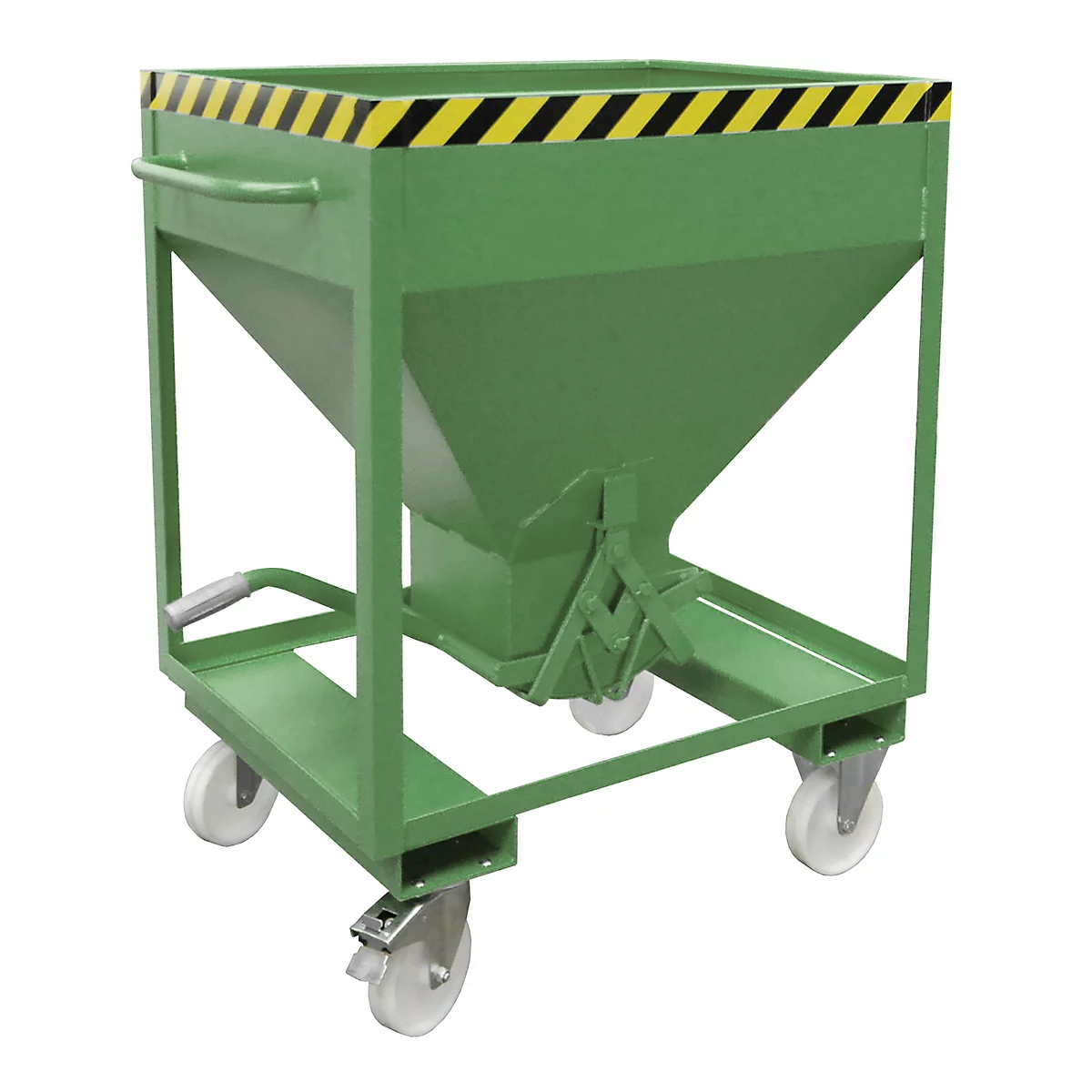 Silobehälter Typ SRE 375, Scherenverschluss, Inhalt 375 Liter, lackiert, grün RAL 6011