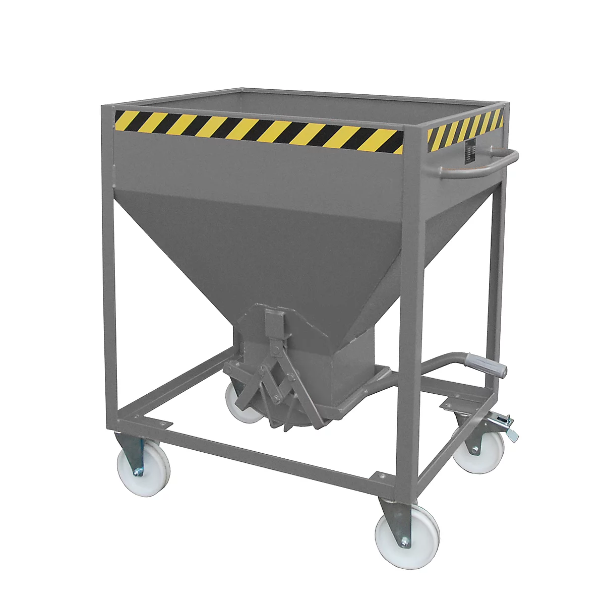 Silocontainer type SR 375, wielen, inhoud 375 liter, grijs RAL 7005