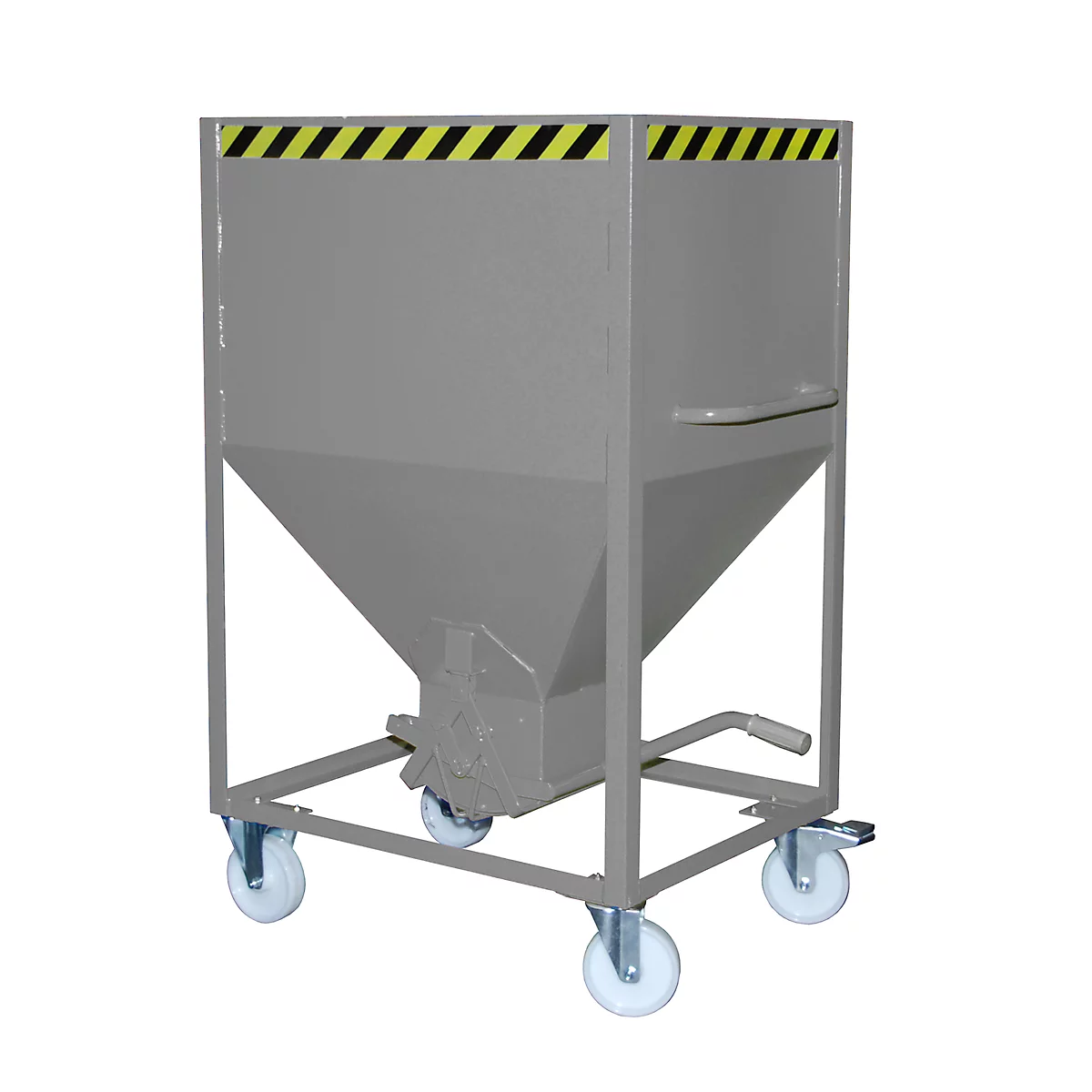 Silocontainer type SR 600, wielen, inhoud 600 liter, grijs RAL 7005