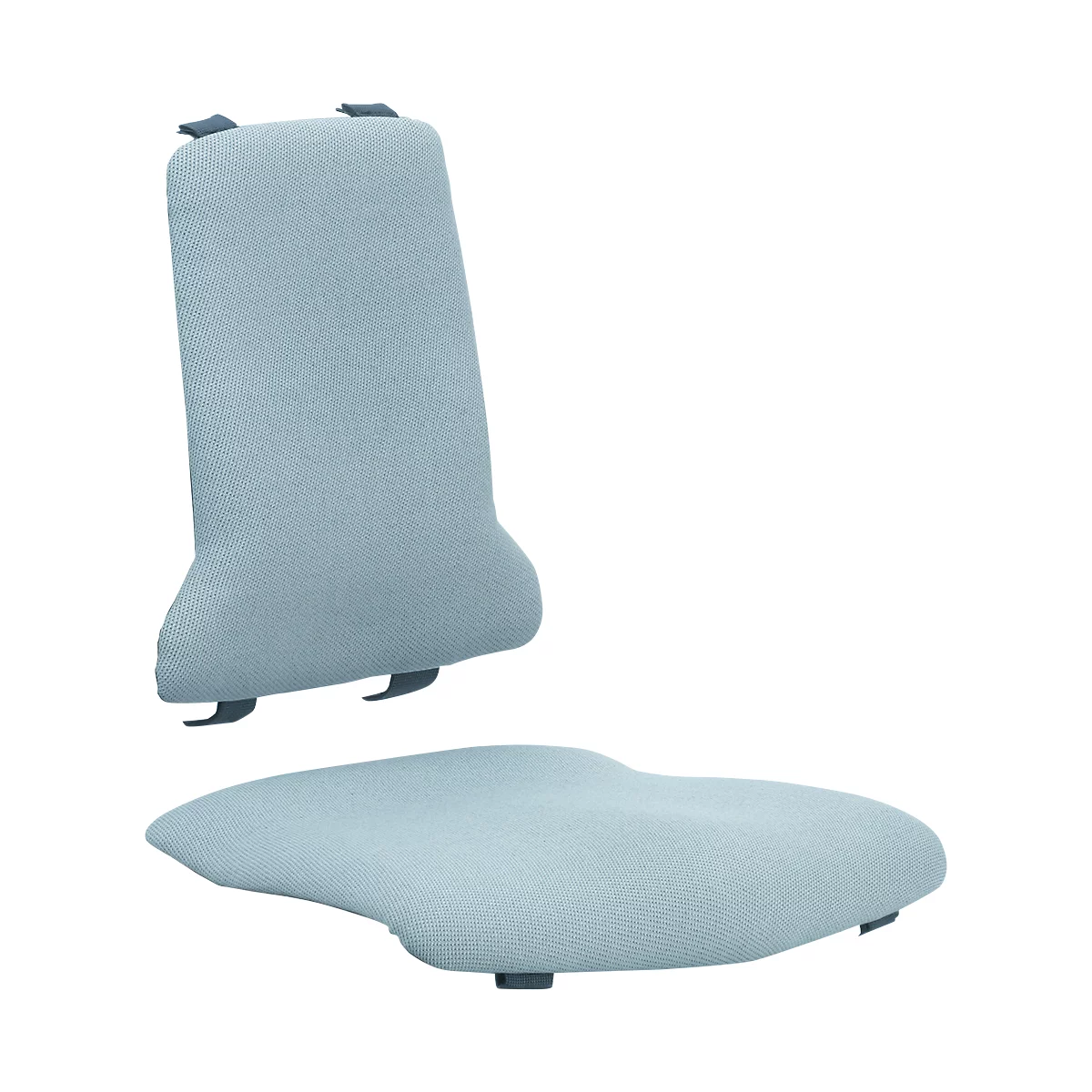 Sintec wisselkussen, met lendenkussen, stoffen bekleding, Duotec grijs