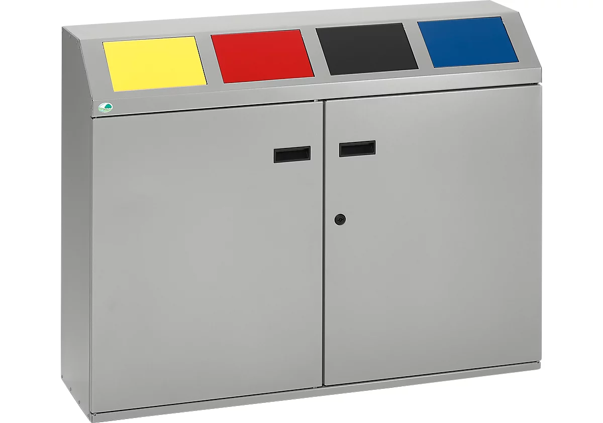 Sistema de clasificación de residuos reciclables, 4 compartimentos
