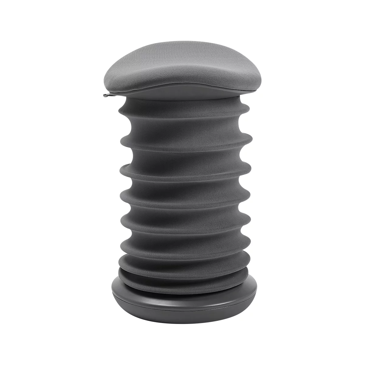Sitness 4D kruk - ergonomisch - in hoogte verstelbaar - B 375 x D 360 x H 530-640 mm - stoffen bekleding - grijs