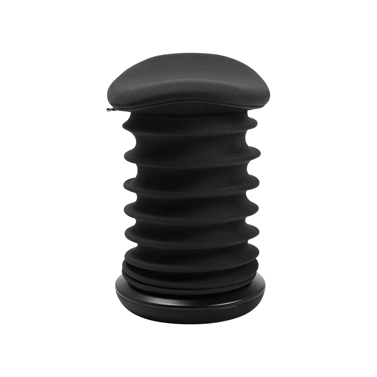 Sitness 4D kruk - ergonomisch - in hoogte verstelbaar - B 375 x D 360 x H 530-640 mm - stoffen bekleding - zwart
