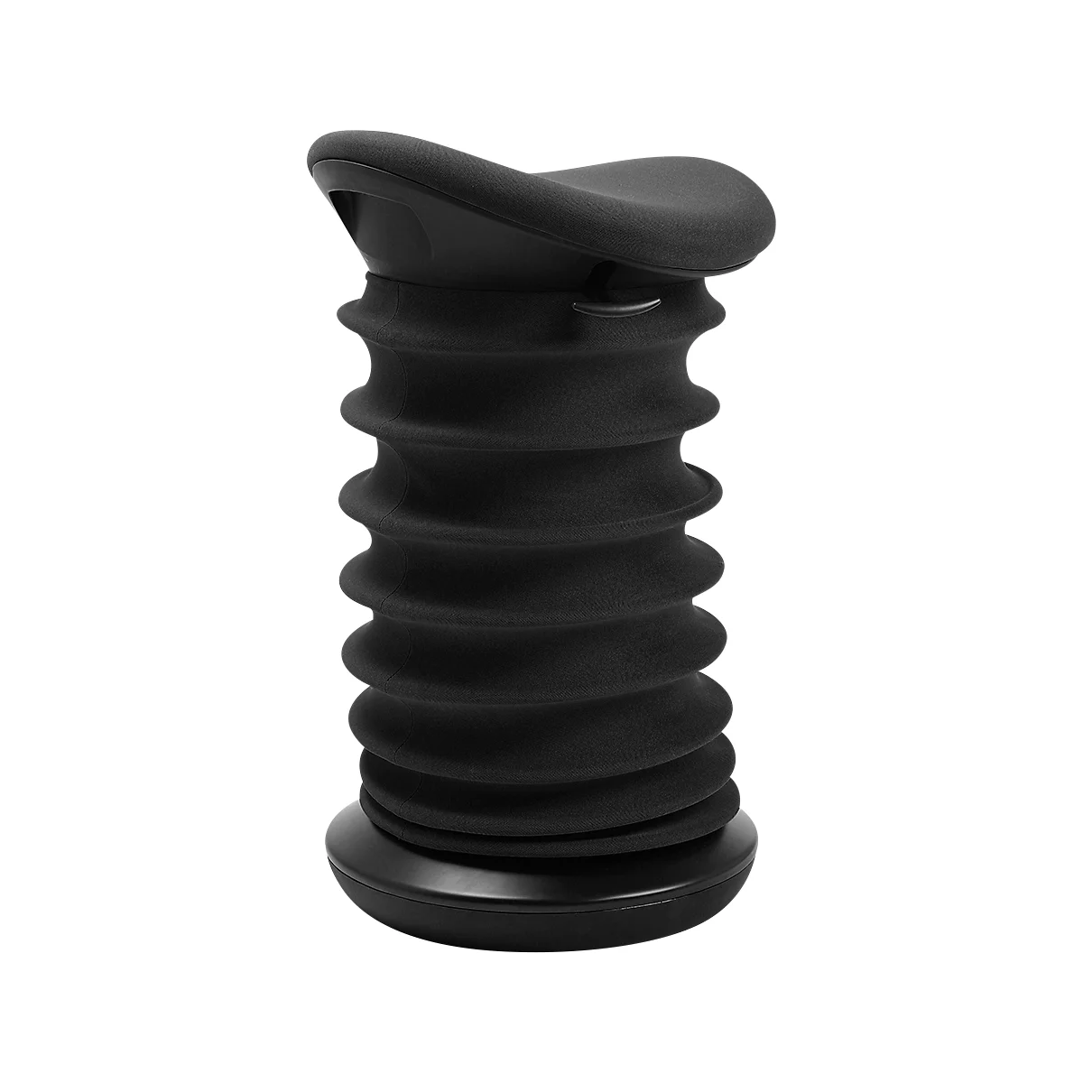 Sitness 4D kruk - ergonomisch - in hoogte verstelbaar - B 375 x D 360 x H 530-640 mm - stoffen bekleding - zwart